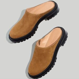 Madewell The Bradley NG676 Lugsole Nubuck Mule Brown Clogs Women's 7.5 NWOB